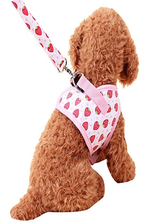 Nema NM Nema Strawberry Printed Adjustable Dog Vest Harness - L - Image 4